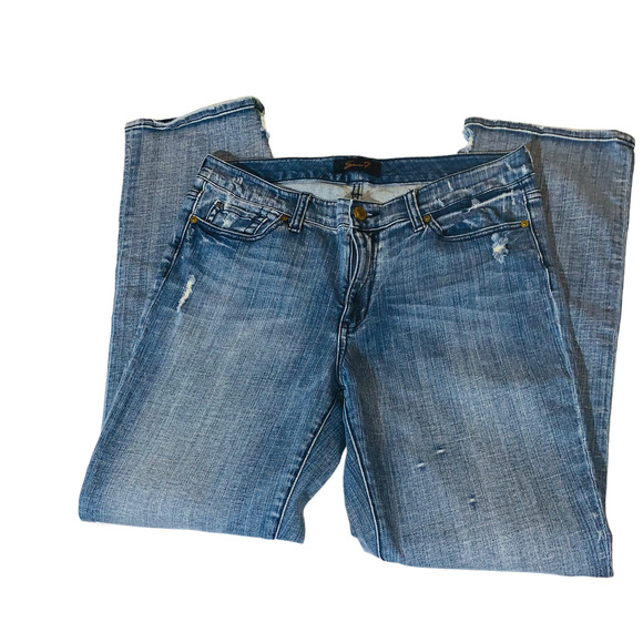 Seven7 Women Jeans distressed size 12 - Picture 2 of 9